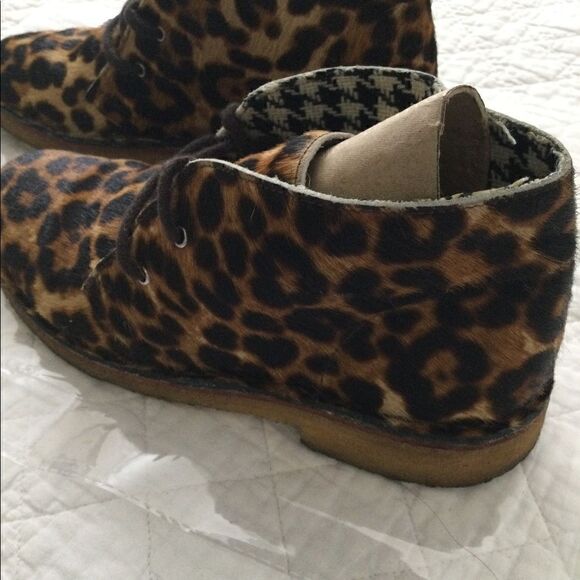 Leather Pony Hair ankle boots Cheetah print - Picture 7 of 13
